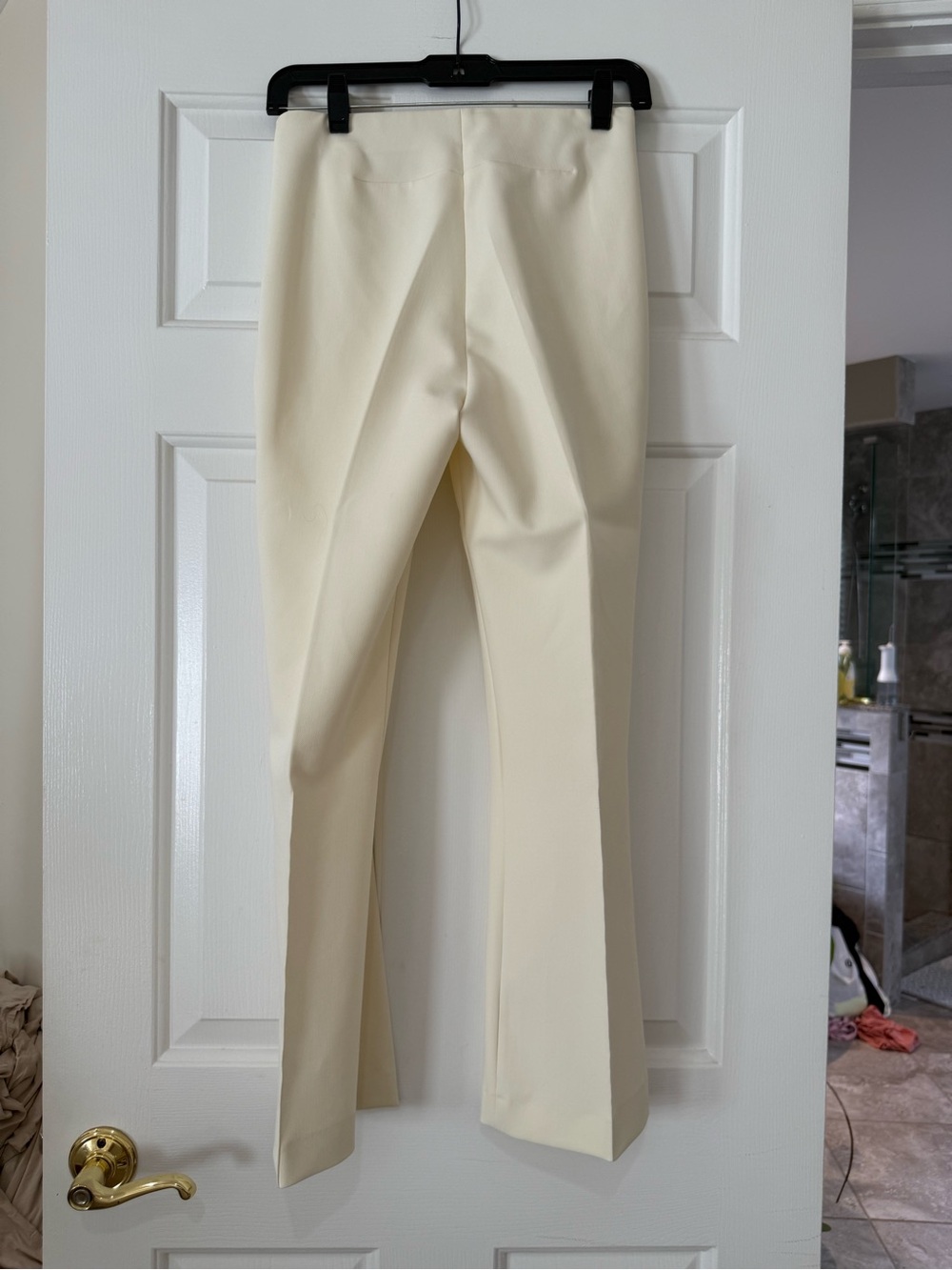 Zara Ivory Double-Breasted Suit - Blazer and Pants - Picture 6 of 7